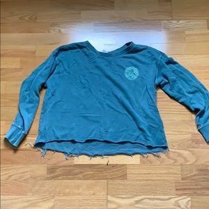 RVCA distressed crop top